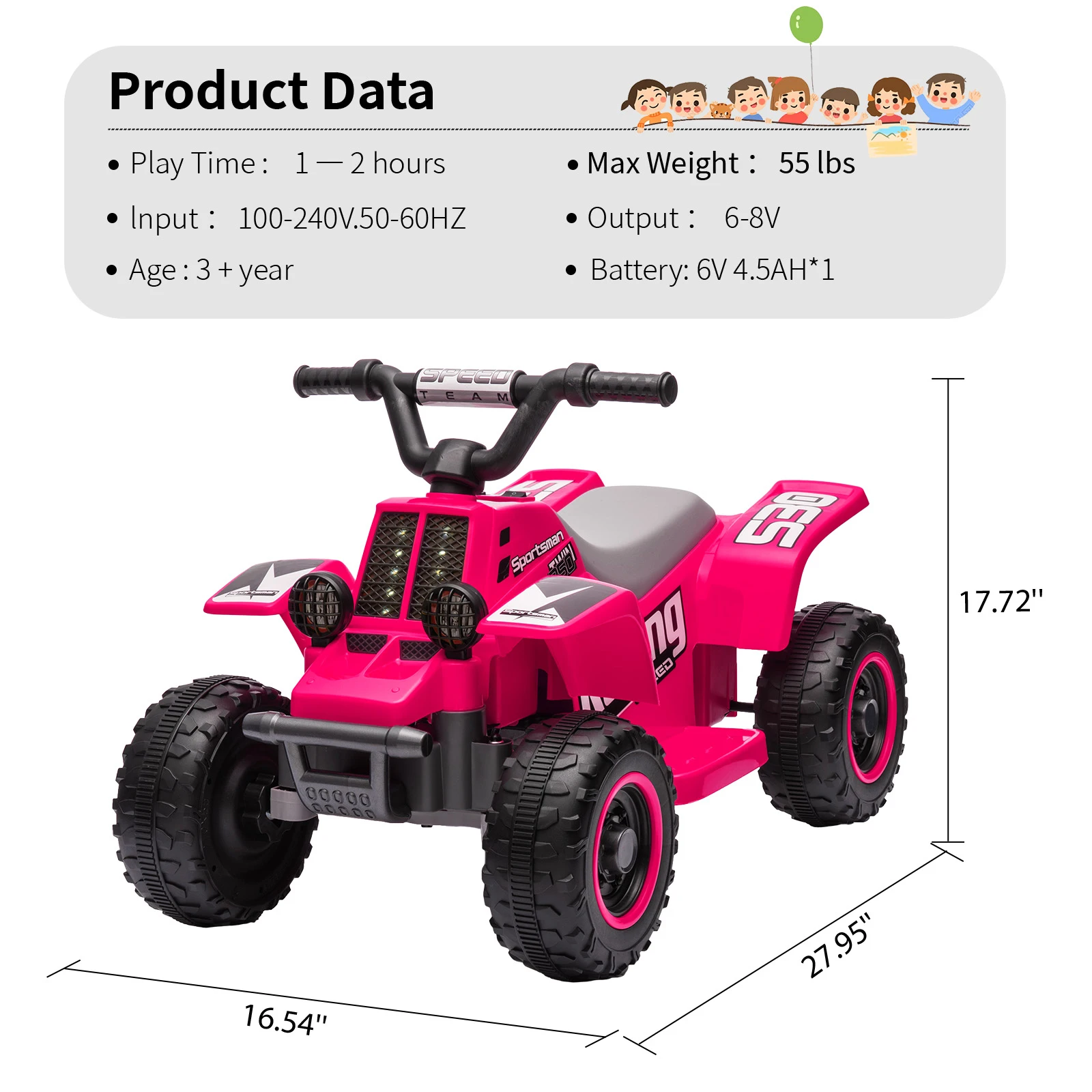 Kids Electric ATV 6V for Toddlers 5