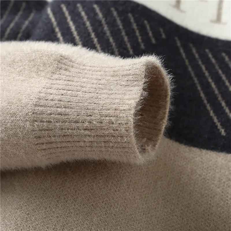 Sweater For Men Men's Clothing Streetwear Male Pullovers Spring Fashion Autumn Men's Sweat-shirt Knit Casual Hombre Warm Solid