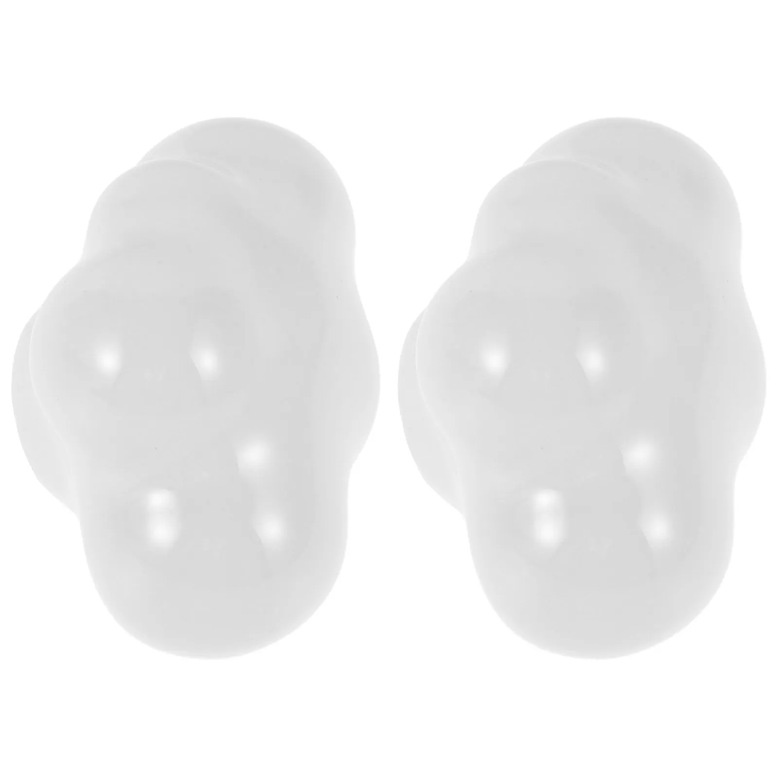 2Pcs Elegant Cloud Shaped Ceramic Drawer Pulls Knobs for Cabinets Dresser Wardrobe Storage Bin Home Office Bathroom Hotel Modern