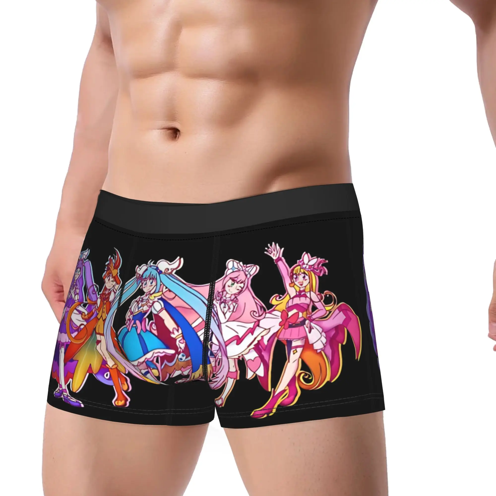 Sky Precure Full Team Lineup Poster Underwear Comfortable Panties Shorts Briefs For Males 3D Pouch Large Size Boxer Shorts