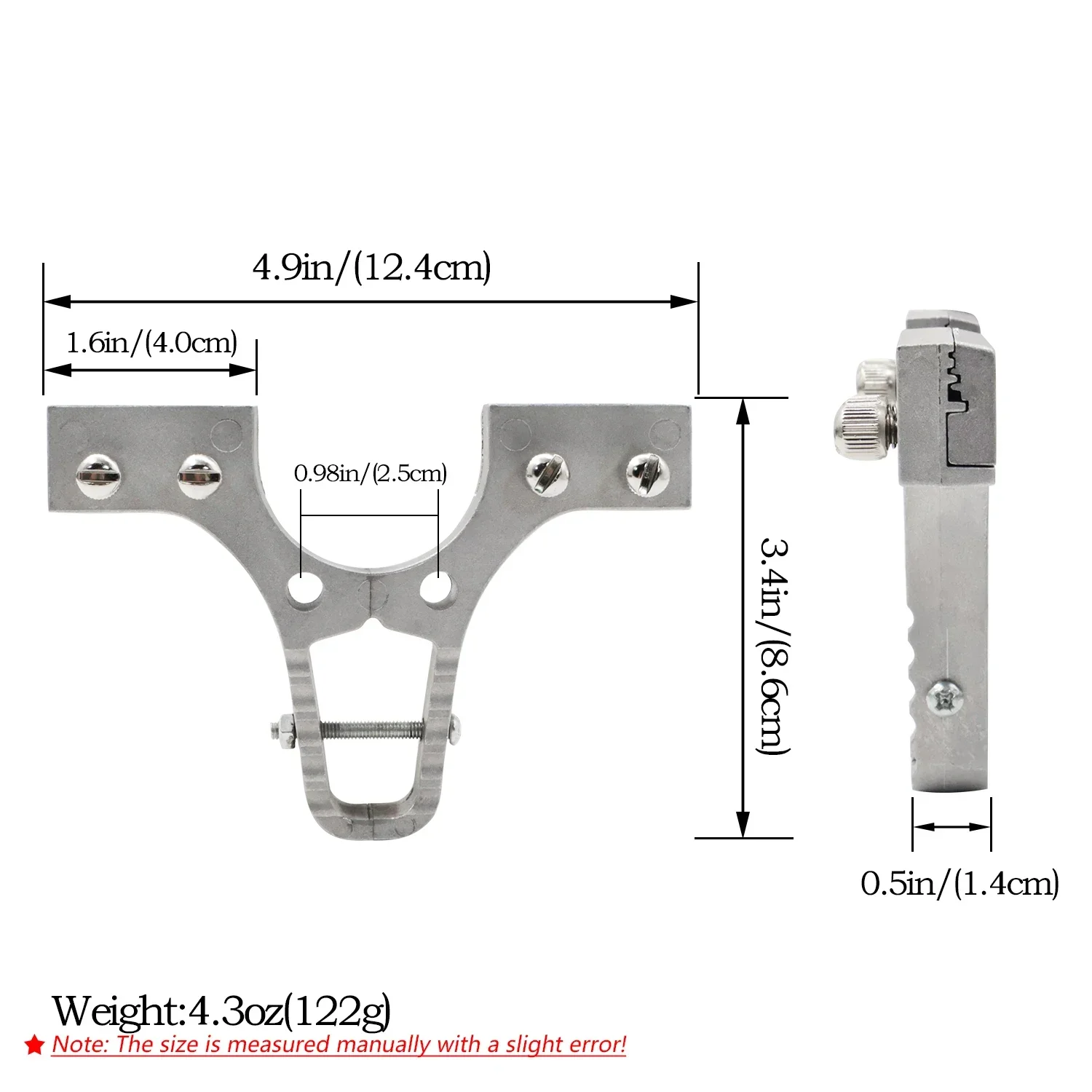 Aluminum Alloy Slingshot Head Long Type Dedicated Accessory For Slingshots Adjustable and Upgraded Replacement Part