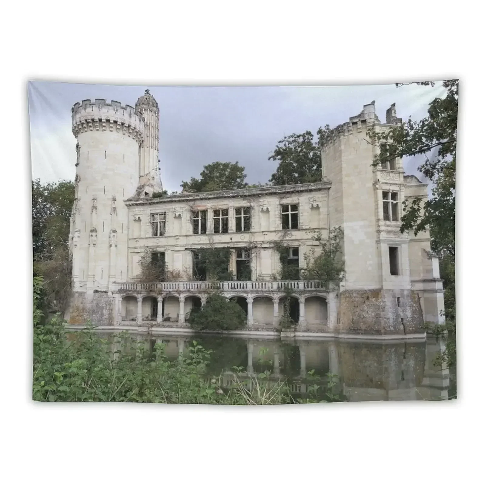 

r2418/ Enfin le Chteau de la Belle au bois dormant Finally the Castle of Sleeping Beauty Tapestry Wall Hanging Tapestry