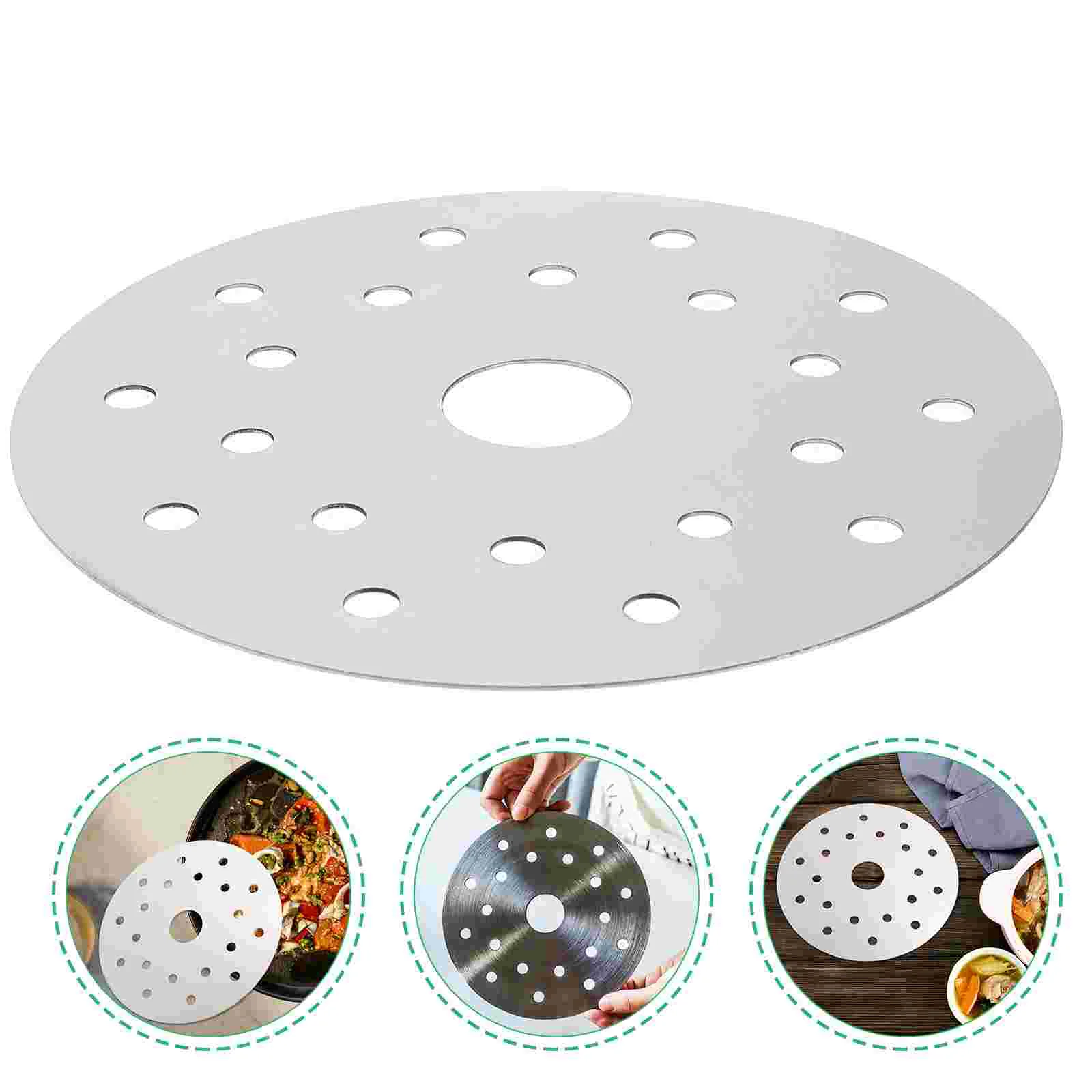 Cookware 13.7/16.5cm Induction Cooker Heat Diffuser Disc Adapter Plate Saucepan Stainless Steel Cooking Hob Converter