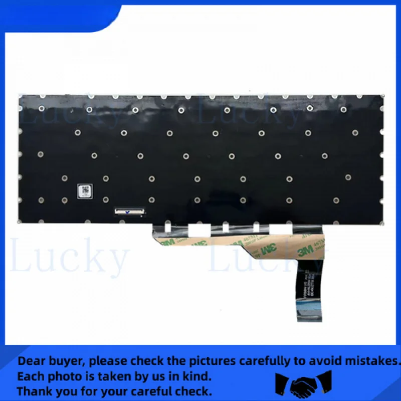 f   for MSI Stealth 15 A13VE MS-16V6 Upper Palmrest Full Colorful Backlit Keyboard