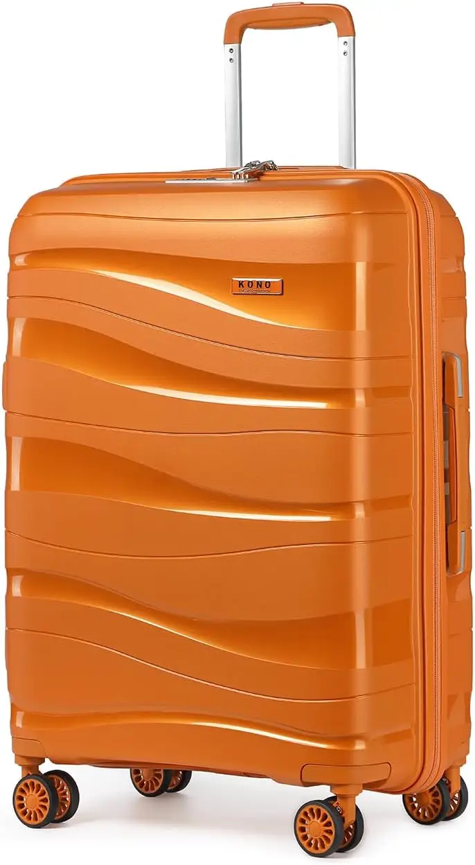 Kono Koffer Lichtgewicht Hard Case Trolley Koffer Met Tsa Lock Polypropyleen (M/L/Xl) (2/3/4 Pcs Set)