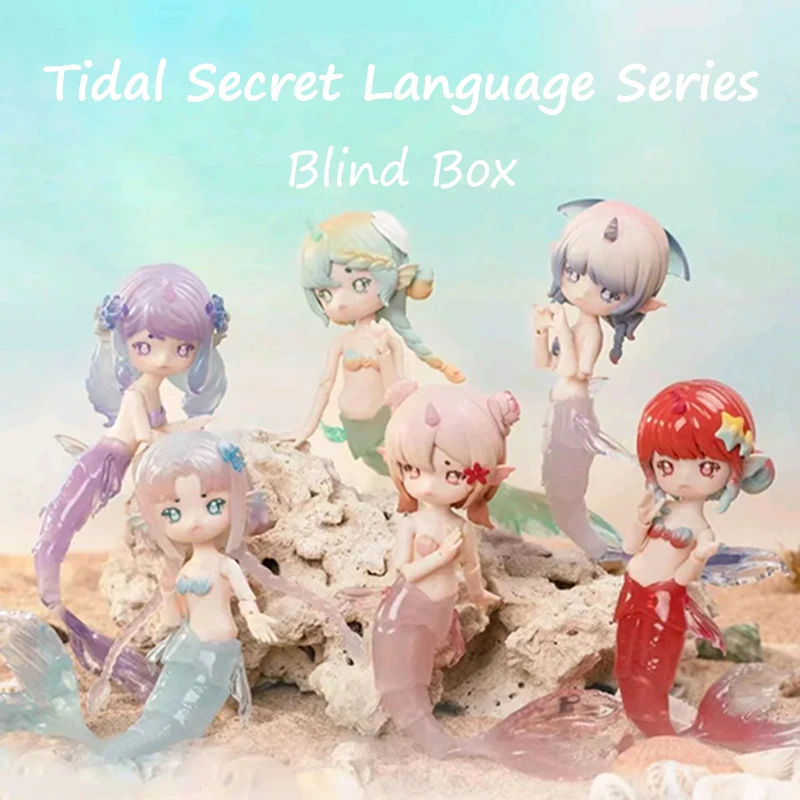 

Penny's Box Tidal Secret Language Series Blind Box Cute Anime Figure Mysterious Bag BJD Mermaid Surprise Bag Model Toy Girl Gift