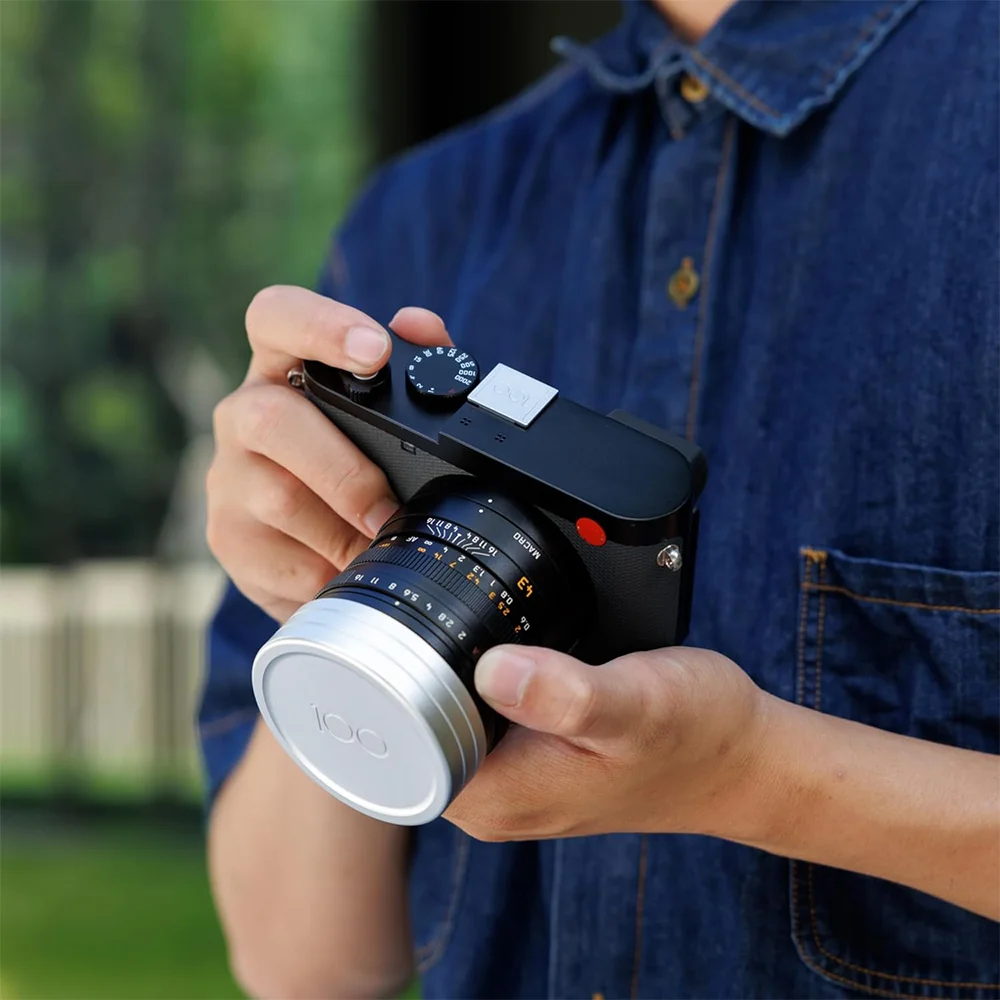 JJC Lens Cap for Leica Q3 43 Q3 Q2 Shutter Button Hot Shoe Cover Limited Edition for Leica 100th Anniversary Camera Accessories