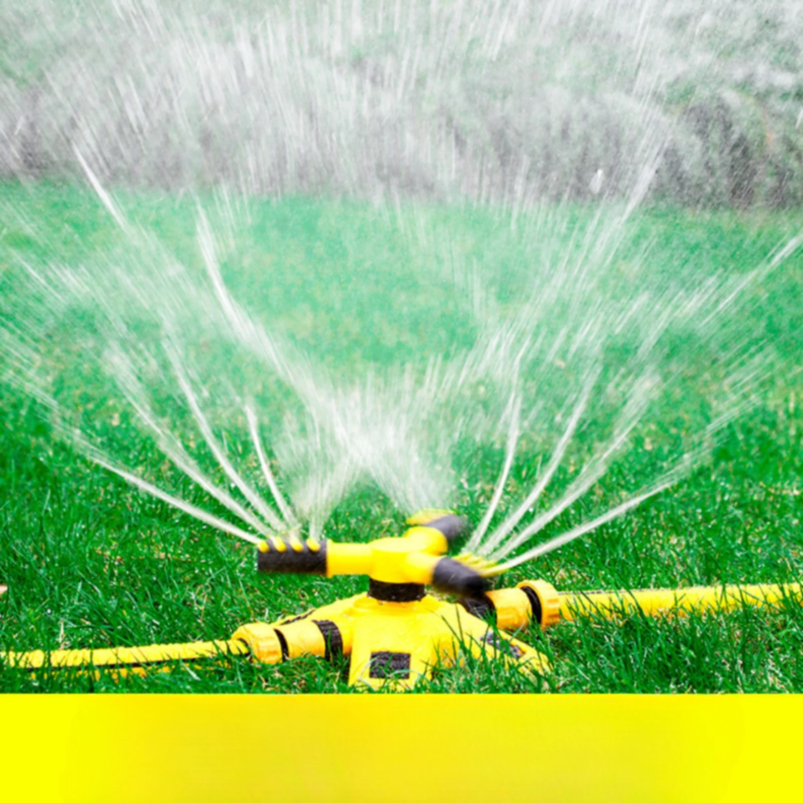 Rotating Garden Sprinkler Easy Connection Rotating Sprinkler Large-Area Stable for Gardeners, Yard Watering, Lawn Care
