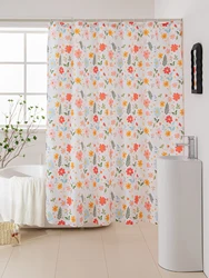 1 piece of small fresh flower series waterproof shower curtain suitable for bathrooms