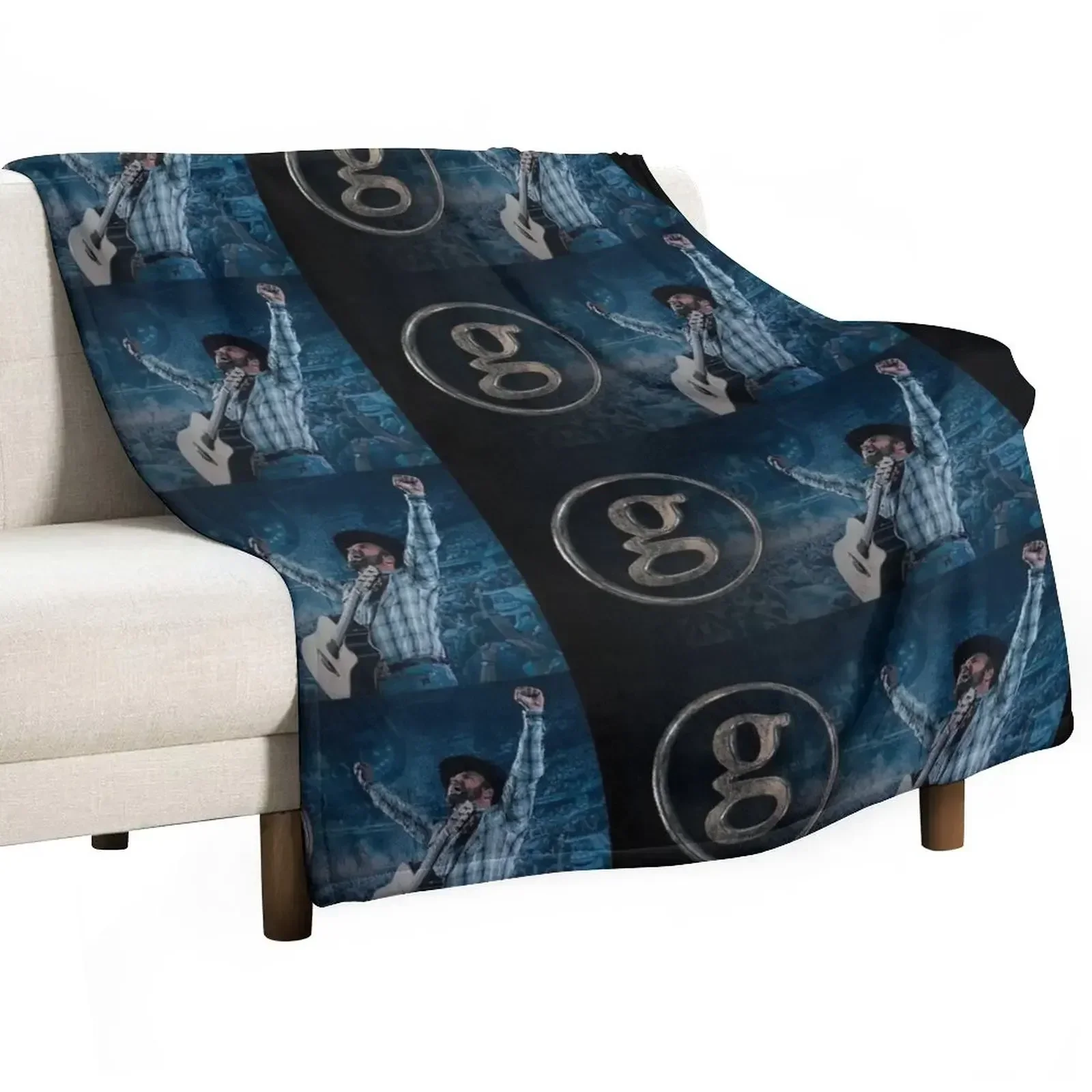 

Garth Brooks stadium tour mur6 2019 kel Throw Blanket Thin Luxury Plush Blankets