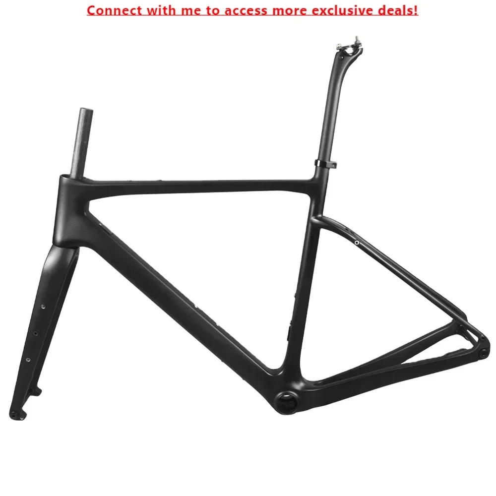 

Airwolf 2024 700C Full Carbon Fiber Road Raci BB386 Disc Brake China New China Gravel Bike Frame