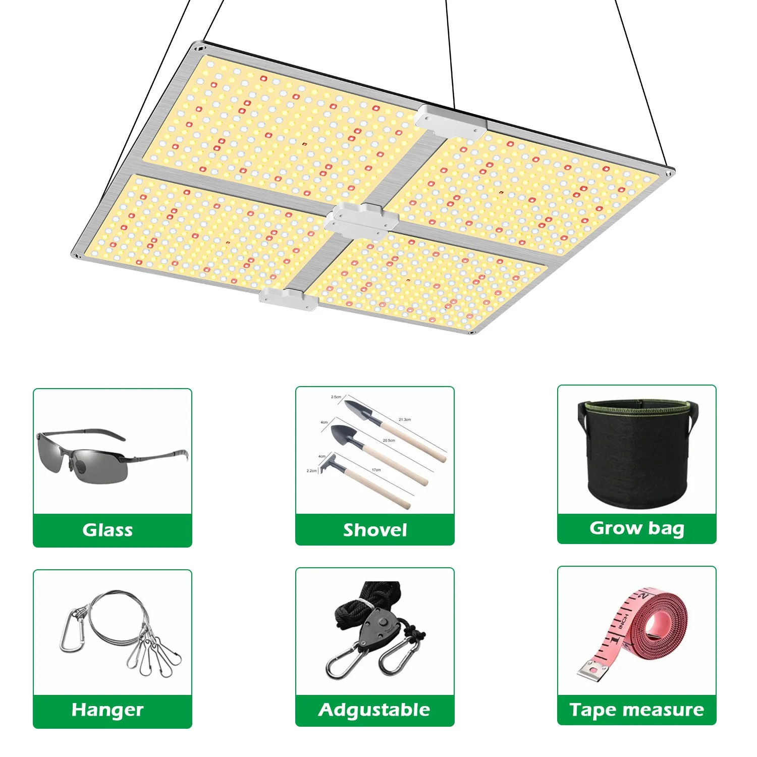 4000W LED plant growth light succulent supplementary light coloring full spectrum high-power imitation solar indoor greenhouse