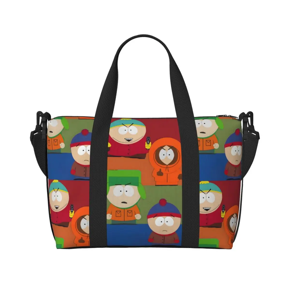 

Большая сумка-тоут S-South Park для женщин, милая мультяшная сумка на плечо для покупок, тренажерный зал, пляжная дорожная сумка
