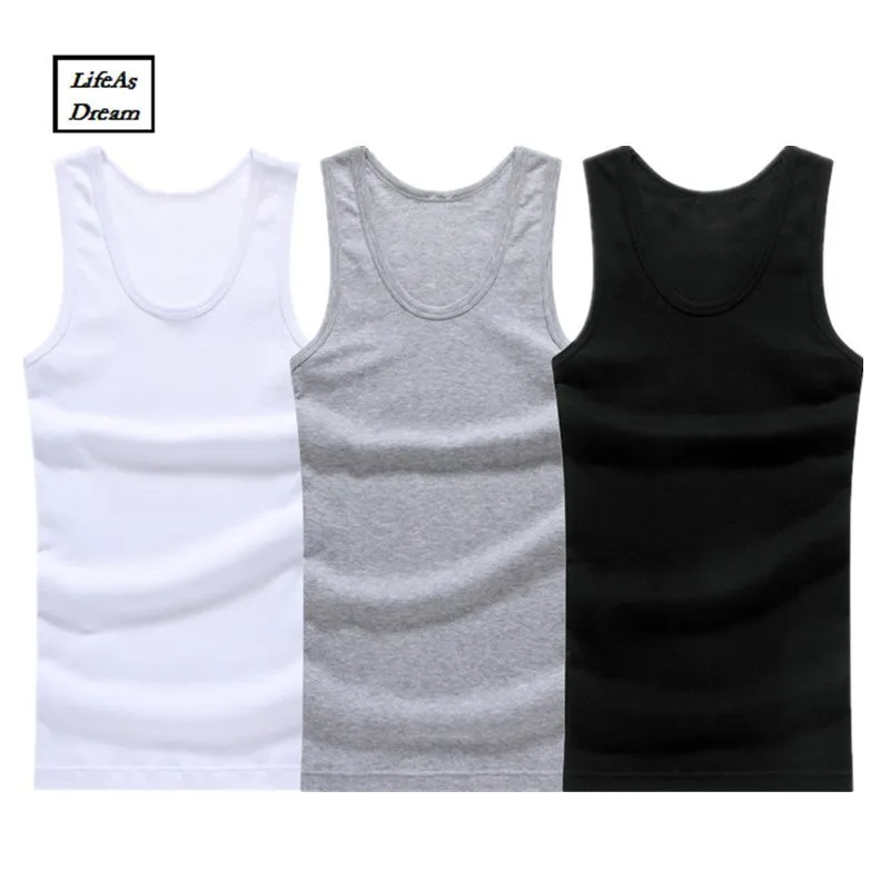 Cotton Tank Tops Mens Underwear Sexy Sleeveless Tank Top Men Clothing Muscle Vest Undershirt Wrestling Singlet T-shirt Mens Vest