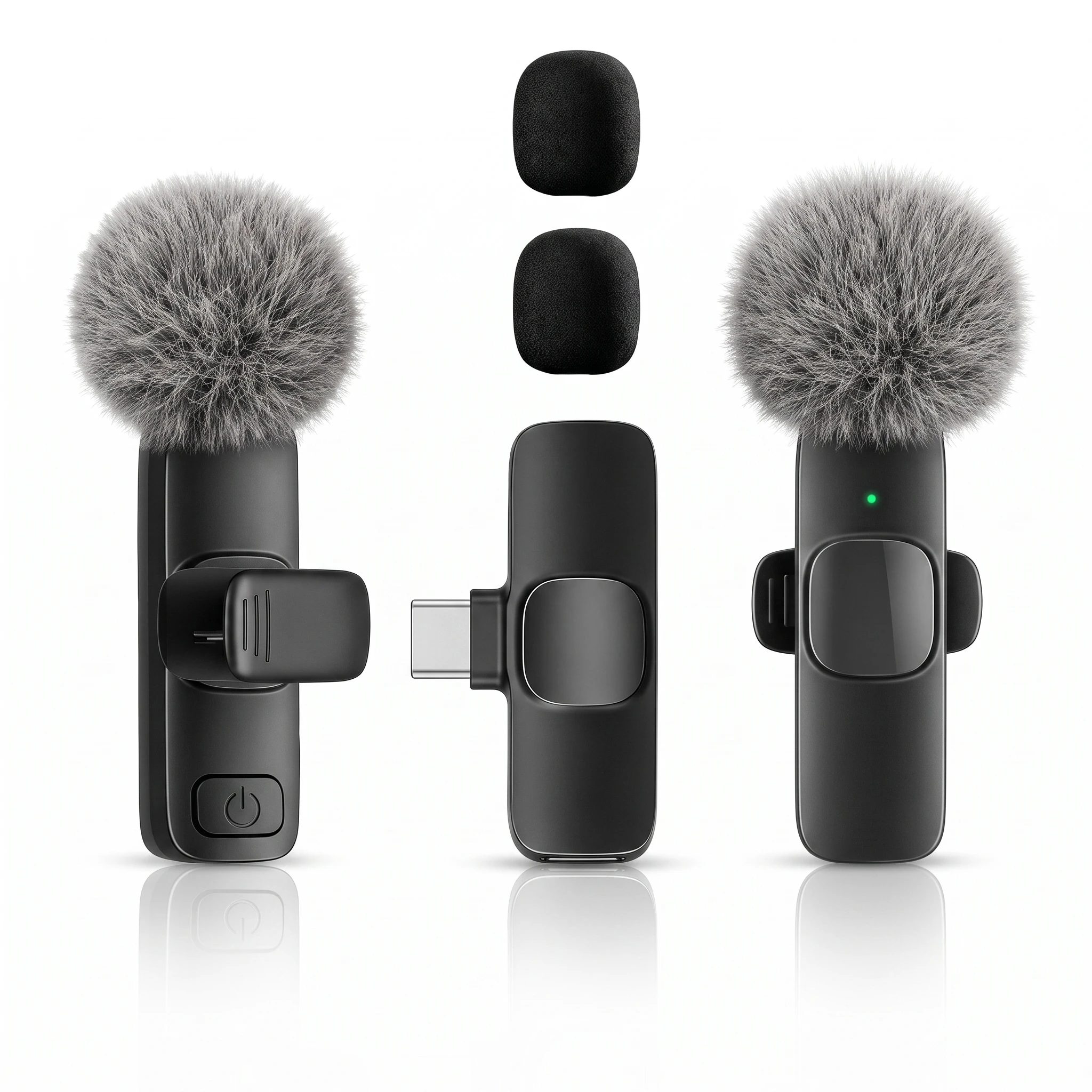 Professional wireless lapel microphone, plug and play, long 