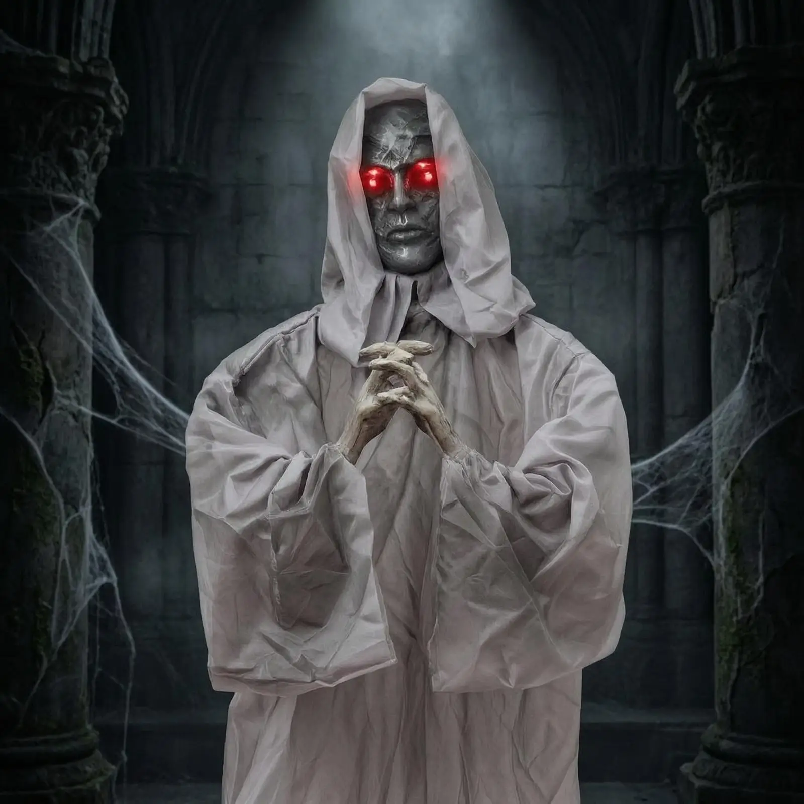 Nun Specter Sound-Activated Standing Specter Decoration Battery-Operated