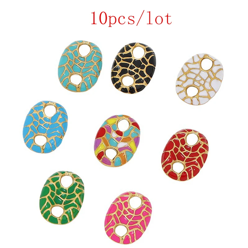 

10 шт., смешанные подвески из нержавеющей стали со свиным носом овальной формы для изготовления ювелирных изделий, ожерелье, серьги, аксессуары