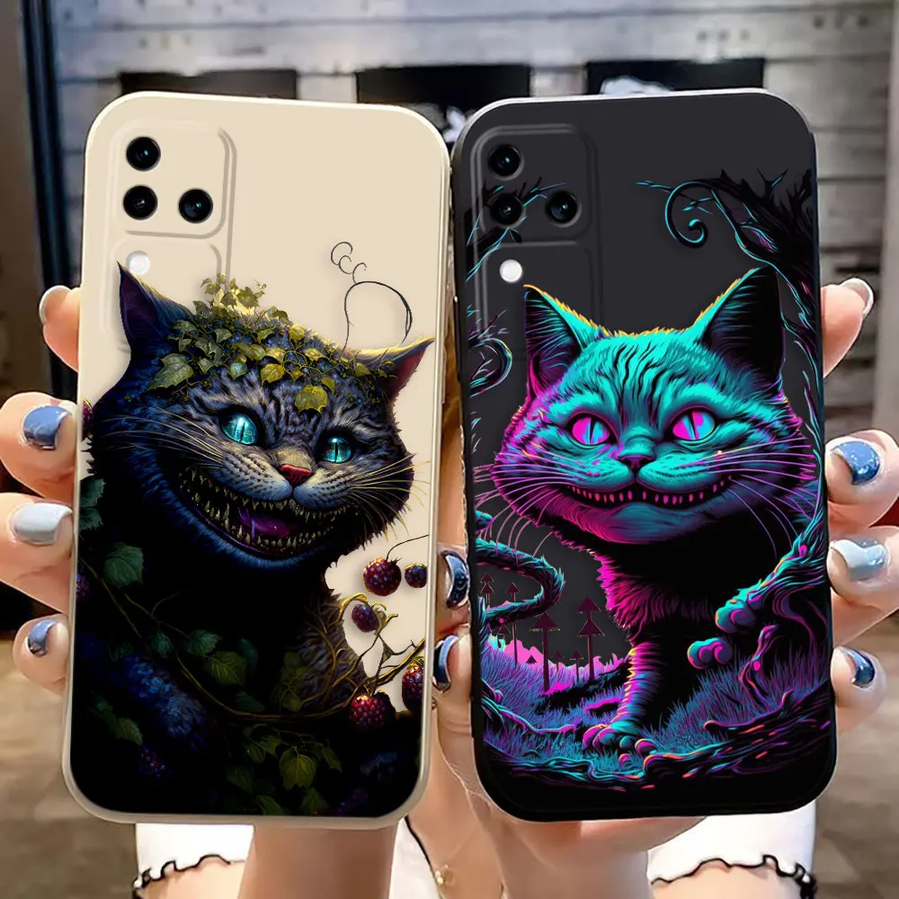 Cheshire Cat Alice Cover Phone Case For VIVO S1 S16 V15 V17 V20 V20ES V21 V23E V25 V27 V27E V29 V29E V30 V30E PRO PV23 5G