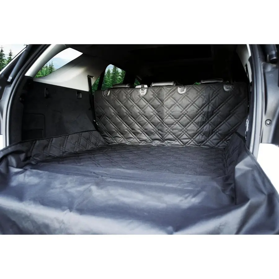 SUV Cargo Liner for Dogs 55x106 Heavy Duty Pet Trunk Cargo Cover Dog Car Seat Cover Waterproof Nonslip Dog Hair, Muddy Paws, Scr