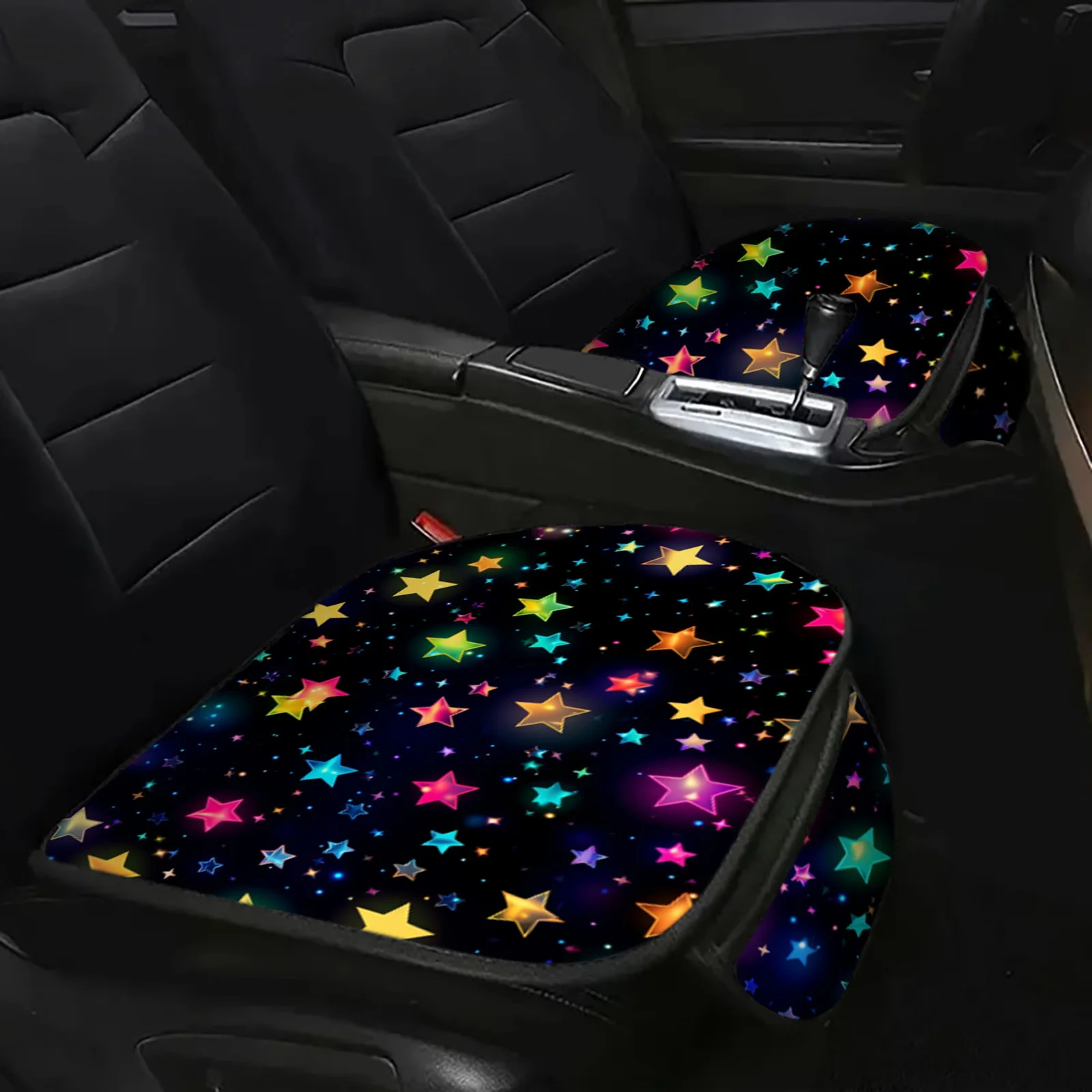 1Pc Mounted Star Printed Car Front and Rear Seat Cushion Comfortable Anti Slip Seat Protector Car Interior Accessories