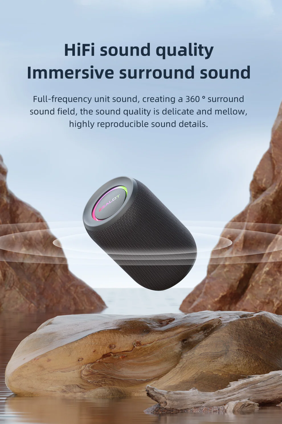 ZEALOT-S62M Karaoke-Maschine Tragbares Bluetooth 5.3 Lautsprechersystem mit 1-2 Drahtlosen Mikrofonen für Zuhause, Familie, Festivals, Geschenke – Detail 5