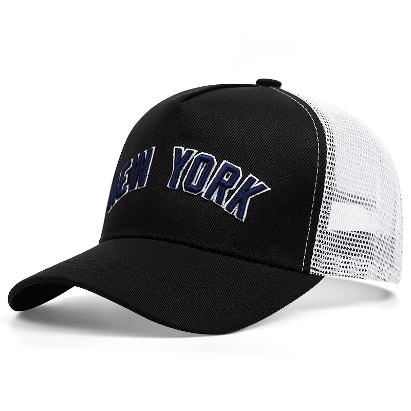 Mujeres Hombres Gorra de béisbol de Nueva York Deportes al aire libre Casquette Truck Driver Sombrero Sombrero de malla transpirable