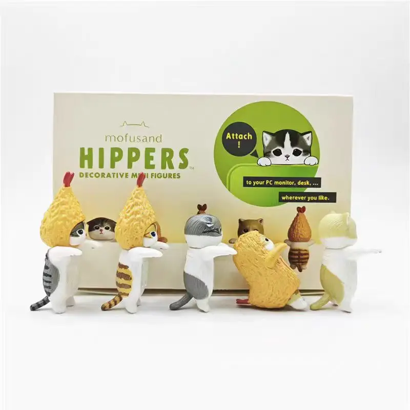 Miniatura Gacha gato frutos del mar – Figura coleccionable infantil