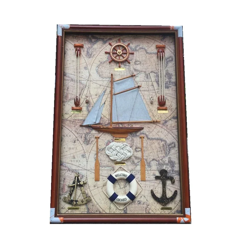 Handmade wall decoration Ocean sailor knot picture frame creative restaurant wall decoration crafts