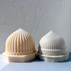 Two Designs Cultural Domes Silicone Mold Soy Wax Mould Home Decor Famous Build Candle Molds