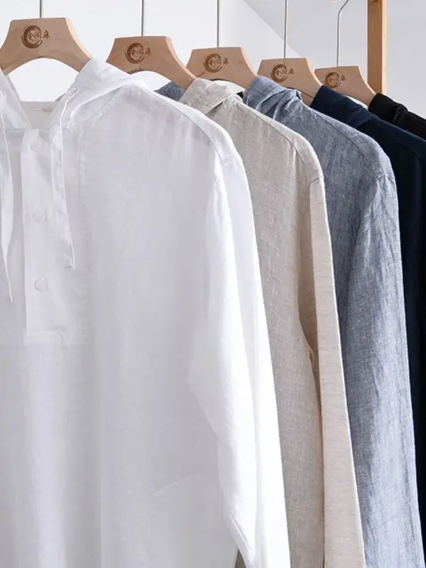 

Men's Summer Lightweight Breathable Hoodie Sun Protection irt Loose Fit Long Sve Polyester Fiber Casual irt