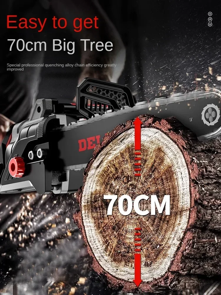 220V Powerful Electrical Chainsaw for Cutting Wood and Lumber - Ideal for Home Use and DIY Projects