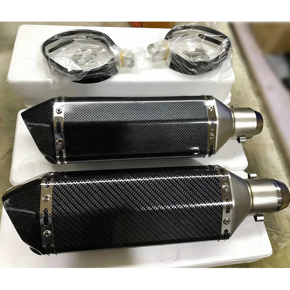 لكاواساكي نينجا 650 2012-2022 Z650RS نصائح العادم نظام أنابيب الرأس الأسود أنظمة العادم أنابيب العادم #6