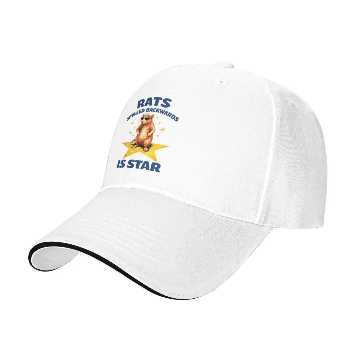 Baseball Caps Rats Spelled Backwards Is Star Funny Rat Meme 2026 Graphic Men Women Outdoor Spring Caps