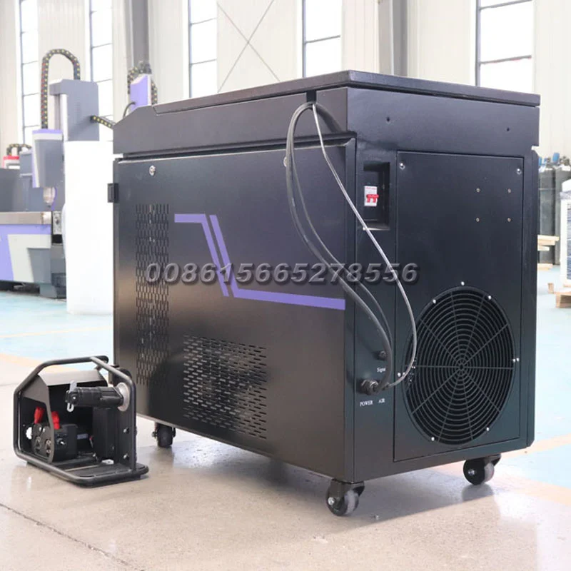 AccTek Laser Welding Cleaning Cutting 4in1 Machines Portable Fiber Laser Cleaner Trip Mill Steel and Reversing Mill Steel