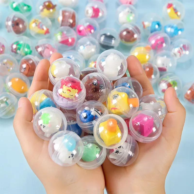 10/100PC Fun Mixed Surprise Capsule Egg Toys Kids Birthday Party Favors Christmas gifts Back to School Gifts Kindergarten Prizes