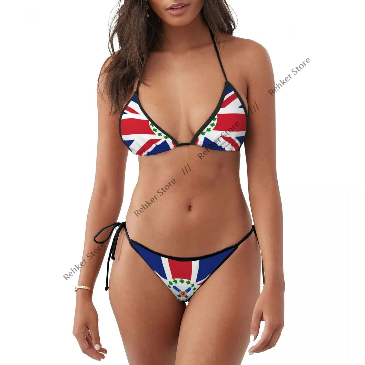 Bikini Set Costumi da bagno Donna Sexy Push Up Costume da bagno da bagno Bandiera del tenente Governatore di Nova Scotia Estate brasiliana