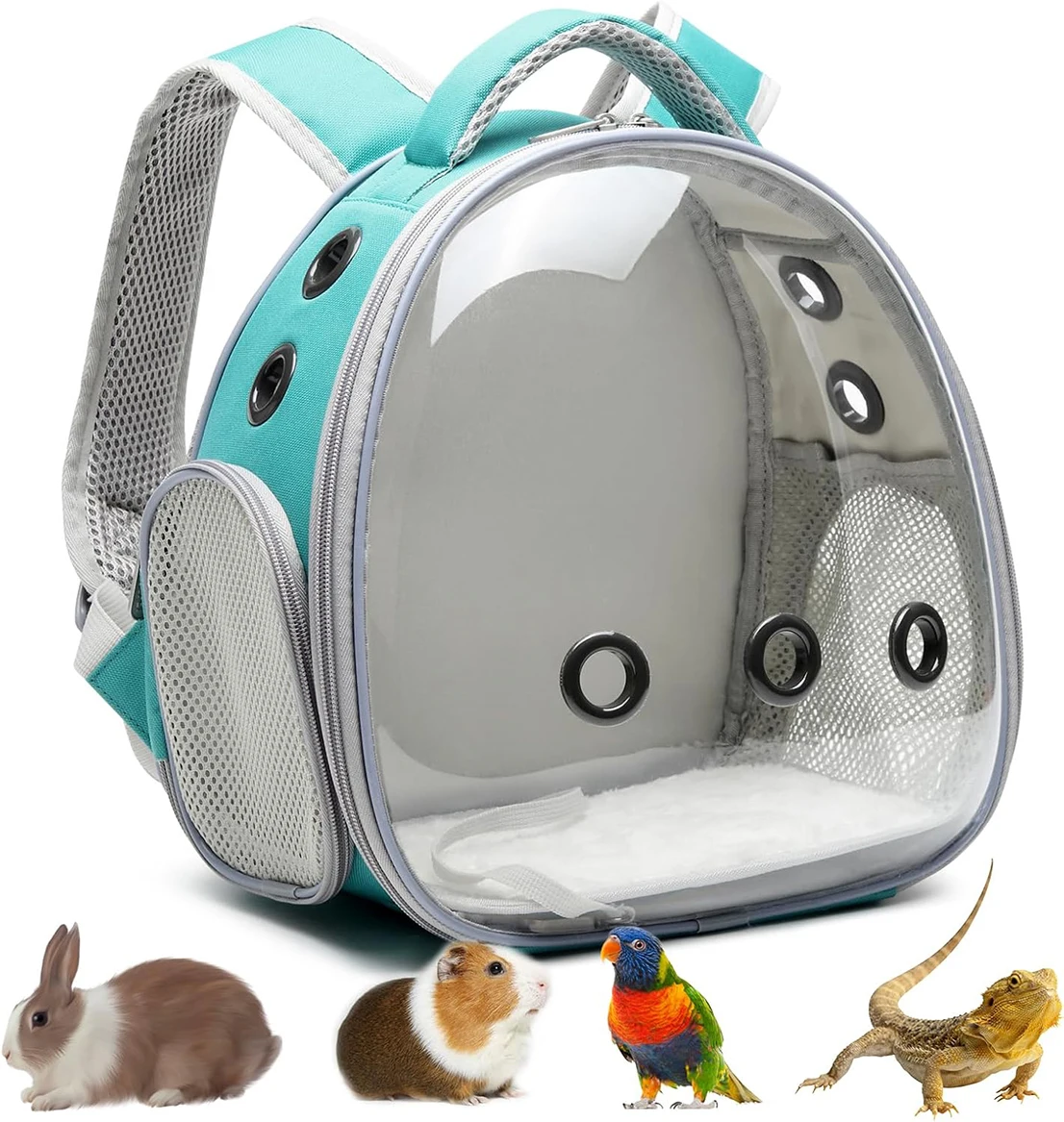 

Portable Travel Pet Carrier Backpack Hamster Bag Guinea Pig Bird Small Dog Cat Carrier Bubble Rabbit Cage Breathable Handbag