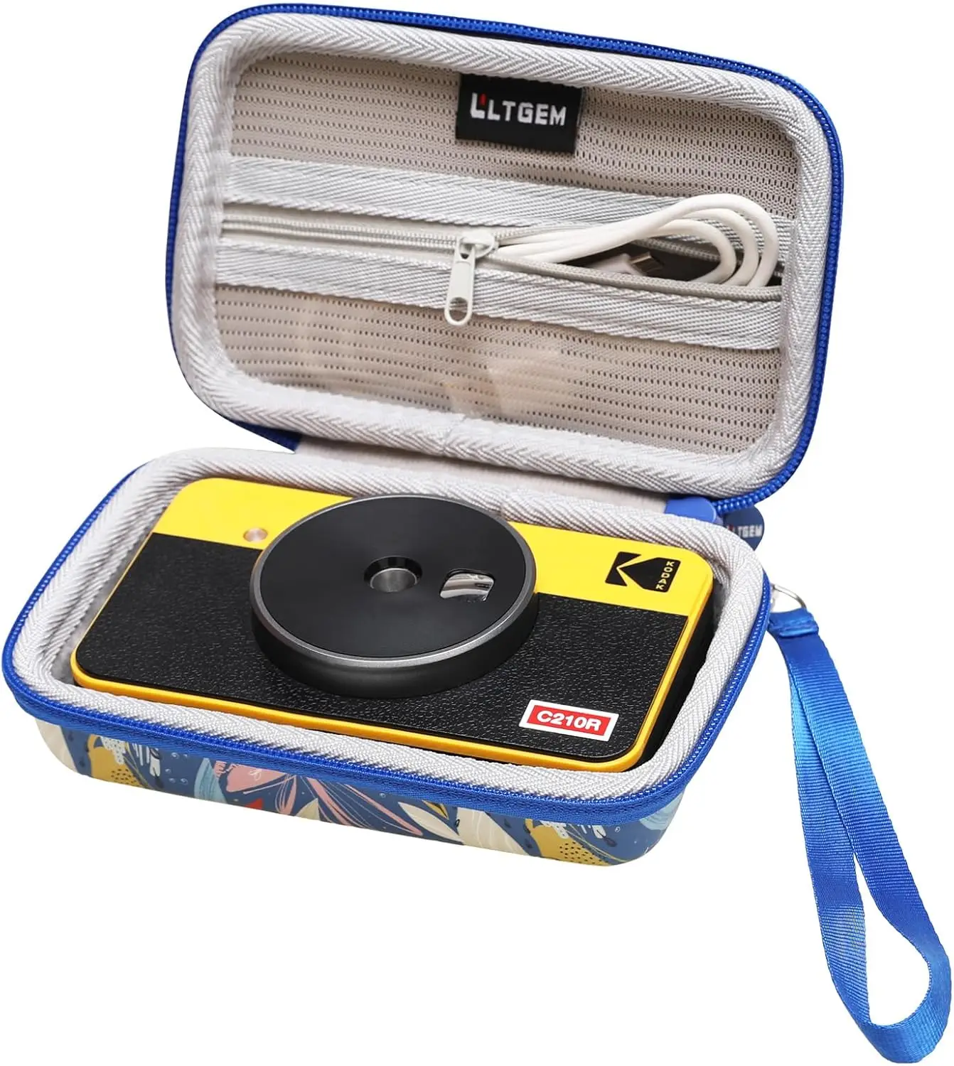 LTGEM - Funda compatible con impresora fotográfica portátil KODAK Mini 2 / Mini Shot 2 Retro 4PASS (interior: 5.7 x 3.5 x 1.1）