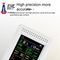 A29F-9 In 1 Air Quality  LCD Display PM2.5 PM10 HCHO TVOC CO CO2 AQI Temperature Humidity Air Quality Monitor