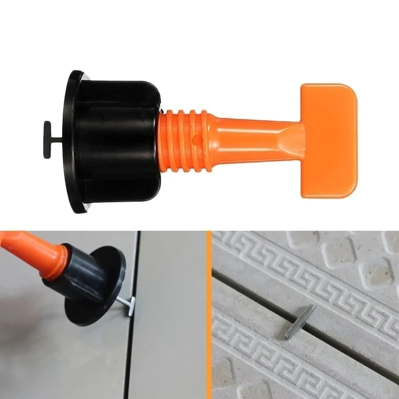 Tile Leveling System for Tile Laying Level Wedges Alignment Spacers for Leveler Locator Spacers Plier Flooring Wall 50pcs ﻿