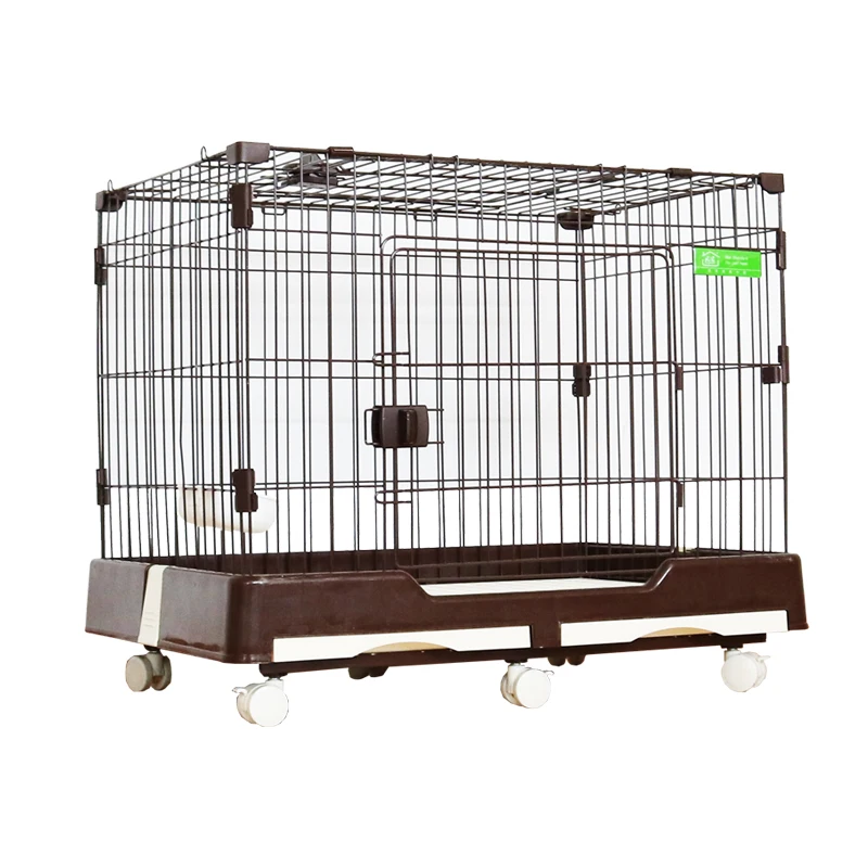 

Dog house Teddy little pet dog cat crate rabbit cage villa dog pens 82*57*66 can be moved with lock top can be switched