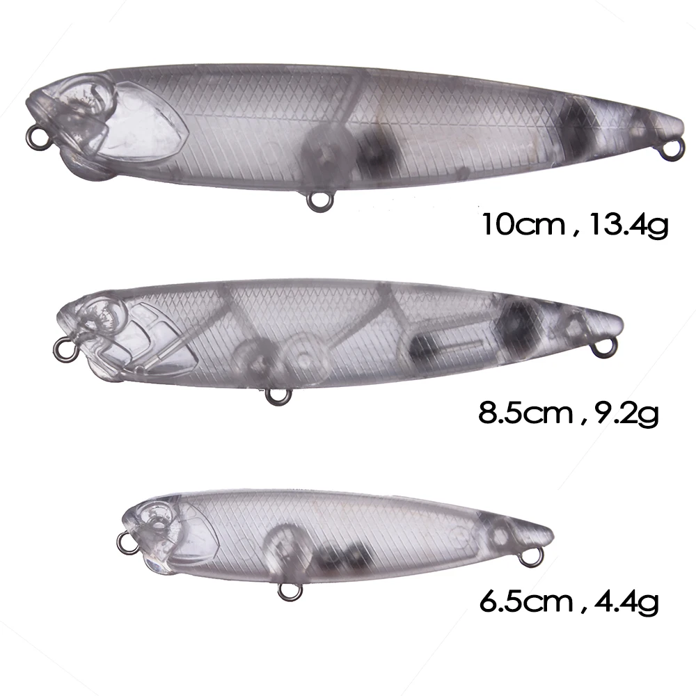 Chan'sHuang 20 قطعة غير مصبوغ الفراغات الطعم 65 مللي متر/85 مللي متر/10 مللي متر العائمة قلم رصاص المشي DIY بها بنفسك اليدوية الاصطناعي الصيد إغراء معالجة