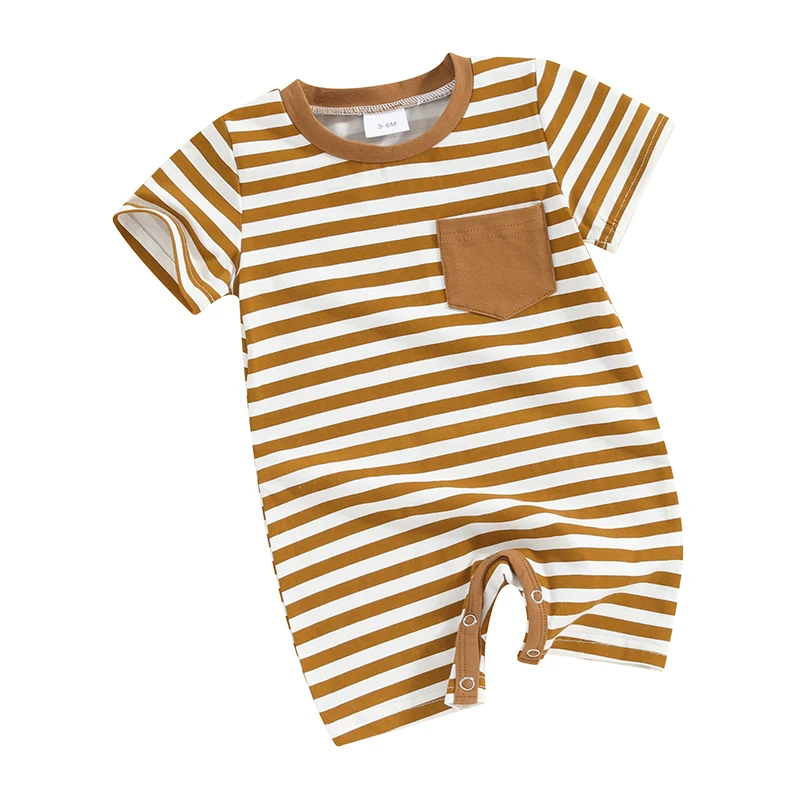 

Casual Summer Clothes Newborn Baby Boy Short Sleeve Romper Jumpsuit Playsuit Outfits