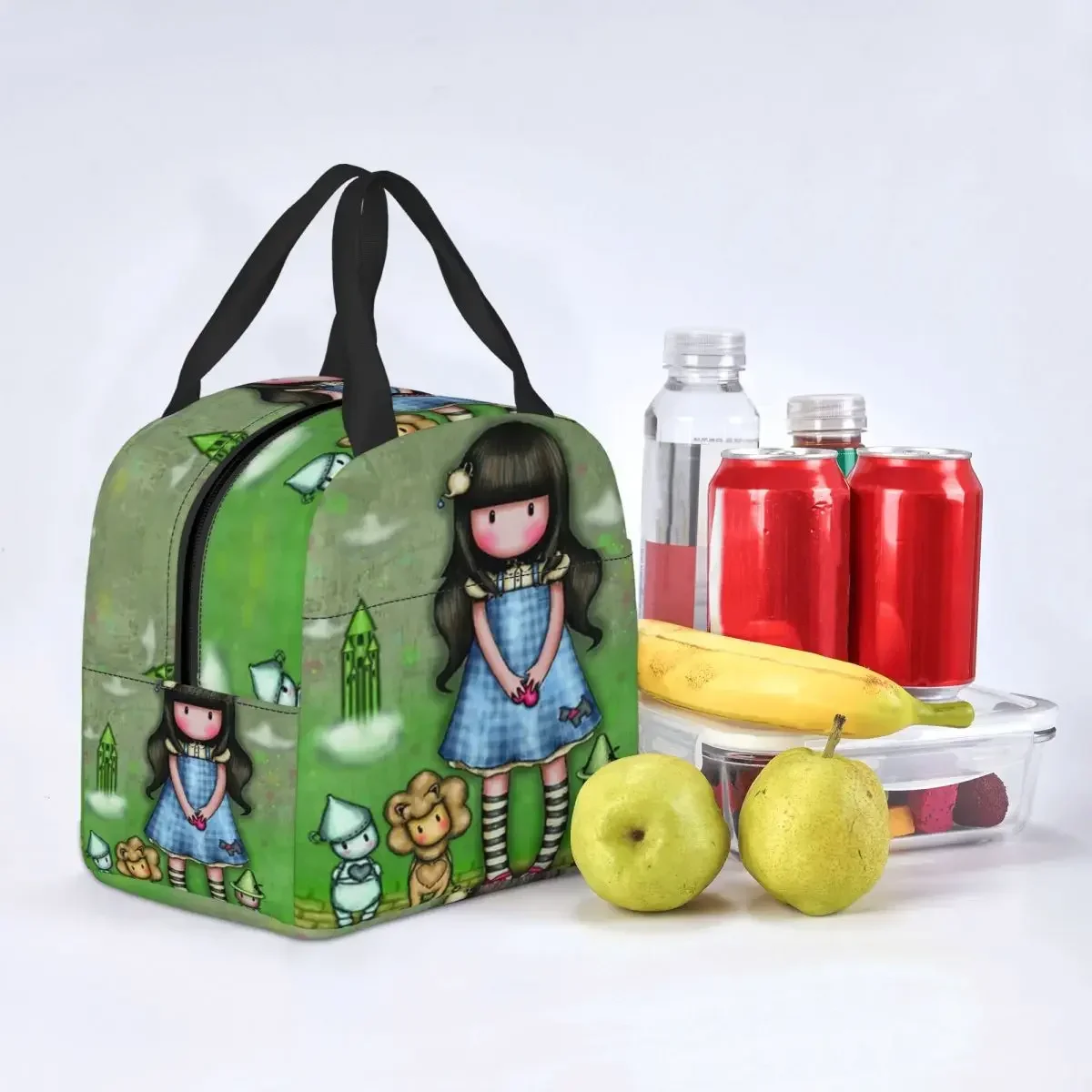 Custom Goliath Doll Gorjuss Lunch Bag Men Women Thermal Cooler Insulated Lunch Boxes for Children School