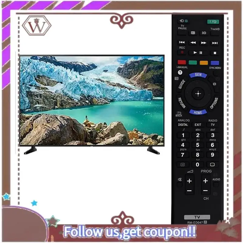 ABBG-RM-ED047 Replace TV Remote Control For Bravia Sony KDL-26EX553 KDL-32EX653 KDL-40EX653