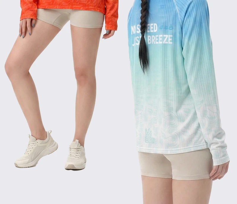 MKEW Damen-Langarm-Mountainbike-Sweatshirt, Sommer-Schnelltrocknendes Downhill-Radtrikot/Laufshirt, T-Shirt für den täglichen Arbeitsweg – Detail 9