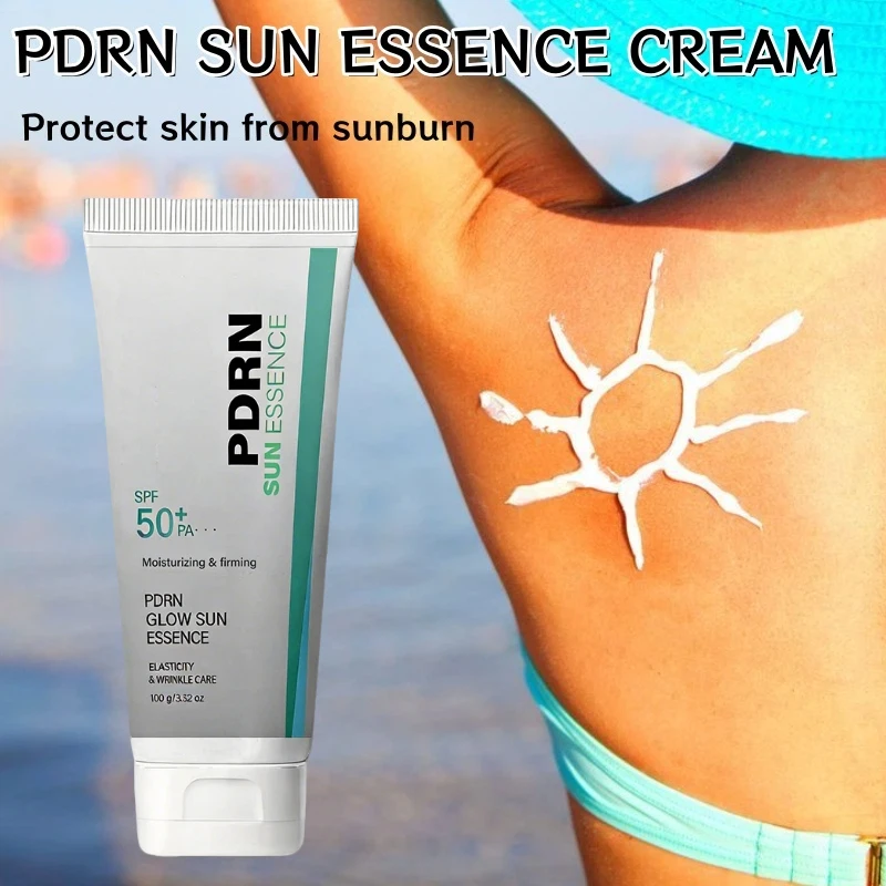 PDRN Sun Essence Cream Protect Skin From Sunburn Nourishing Hydrating Sunscreen Lightweight & Non-greasy