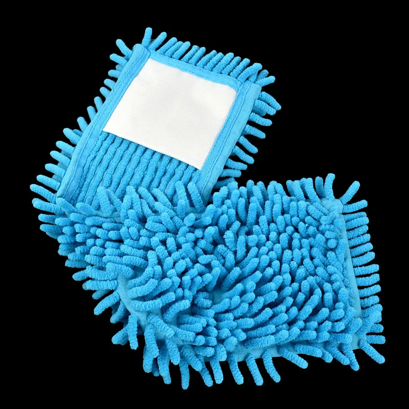 Floor Cleaner Microfiber Chenille Mop Head New Extendable Replaceable Mops Top Blue Multi-Purpose Absorbent Mop Head