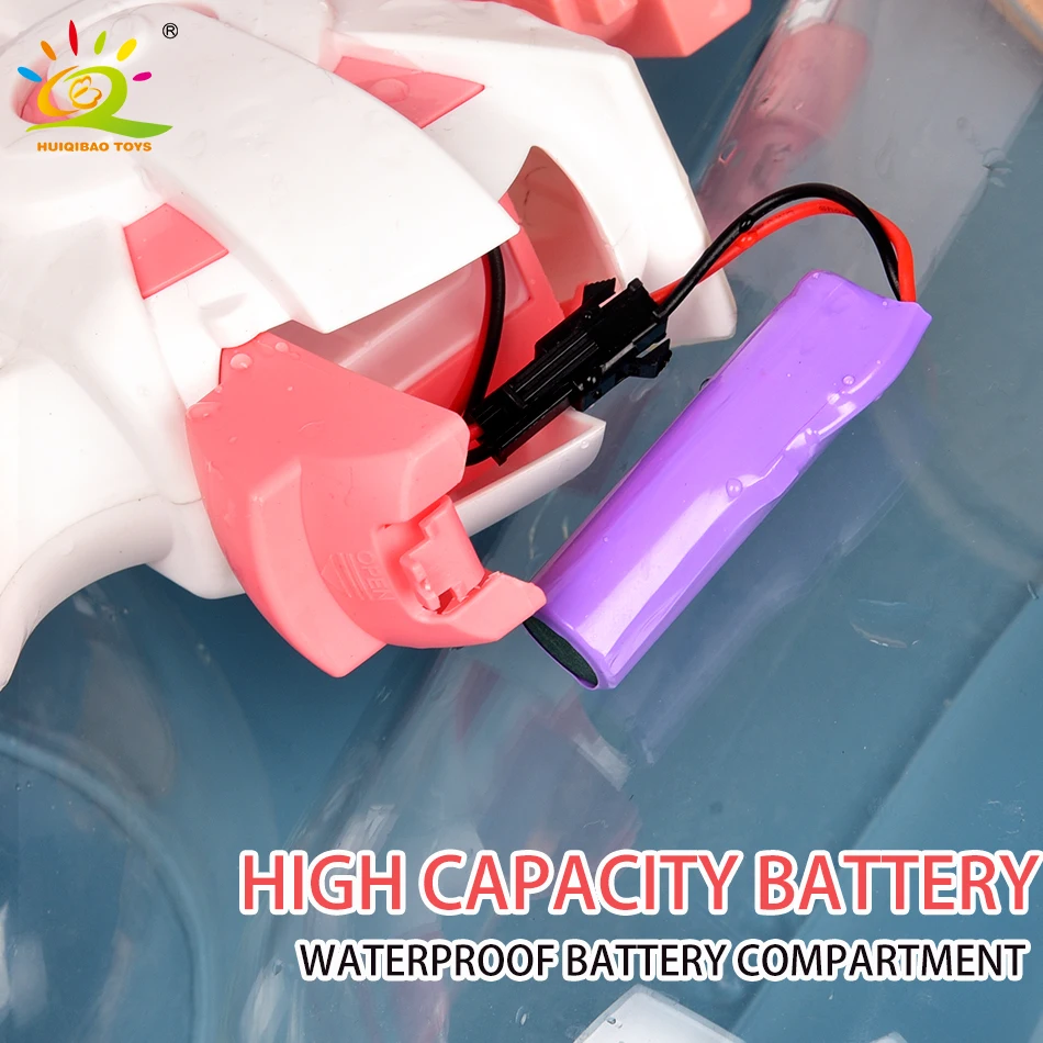 HUIQIBAO-مسدس تخزين مياه أوتوماتيكي كهربائي للأطفال ، محمول ، صيفي ، شاطئ ، قتال خارجي ، ألعاب خيالية للأولاد ، لعبة أطفال