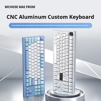 Mchose Gx87 Mechanical Keyboard Aluminum Customized Finished Product Triple Mode Wireless Bluetooth Esports Gaming Keyboard